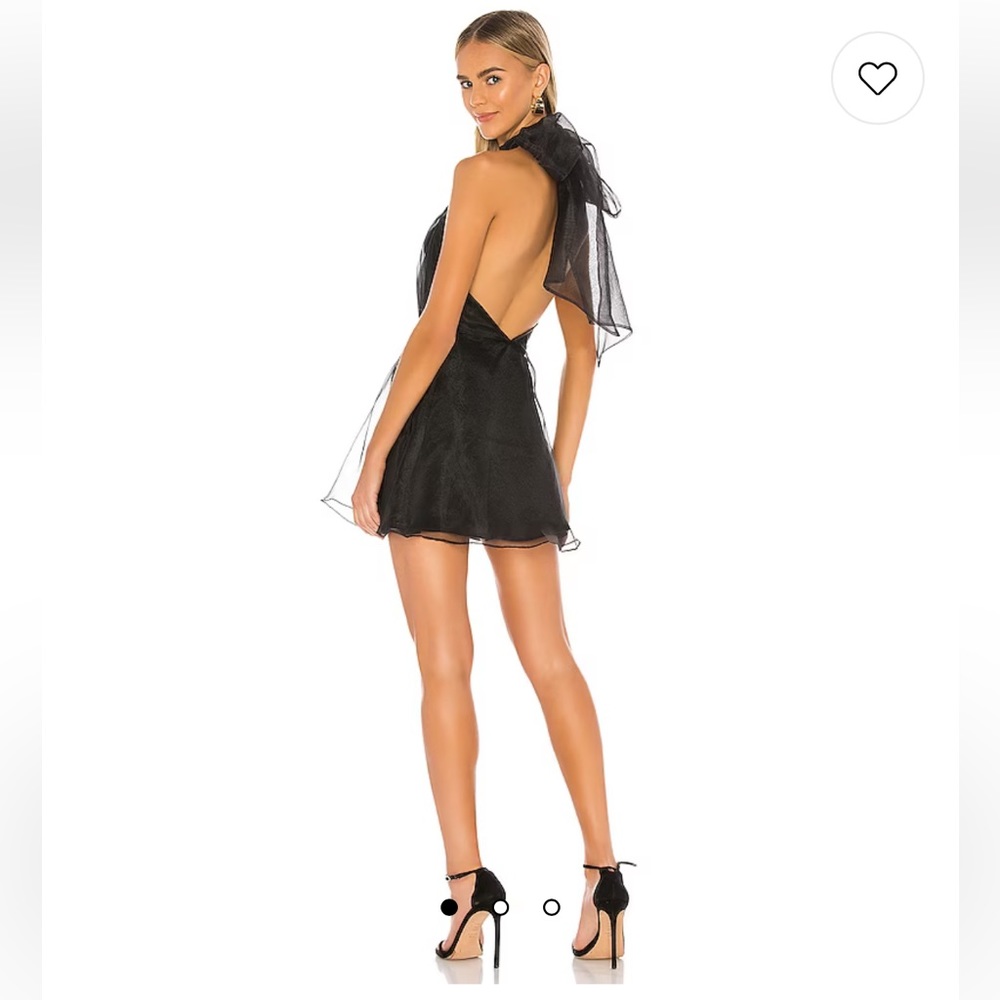 Revolve Lovers and Friends Heartbreaker dress in black